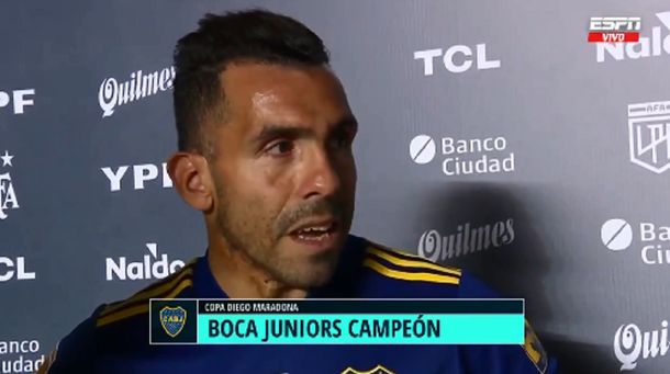 Desgarrador mensaje de Tevez tras el título de Boca: Mi viejo no tiene posibilidades