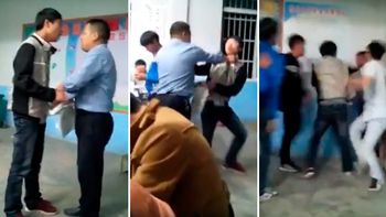 pelea en plena aula: maltrato a un alumno y toda la clase se vengo pelea en plena aula: maltrato a un alumno y toda la clase se vengo