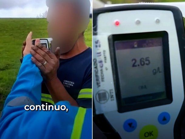 El conductor fue detectado durante un operativo de la Agencia Nacional de Seguridad Vial.