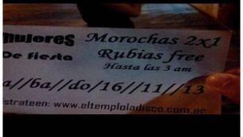 discriminacion en un boliche: entrada gratis solo para rubias discriminacion en un boliche: entrada gratis solo para rubias