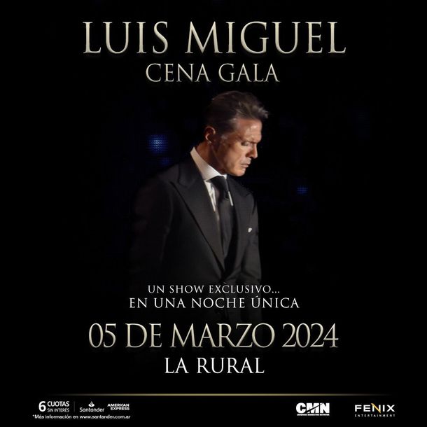 Luis Miguel dará un show en La Rural todos los detalles