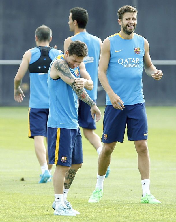 Así fue el primer entrenamiento de Messi en su regreso a Barcelona