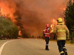 Graves incendios en Chubut. Graves incendios en Chubut.