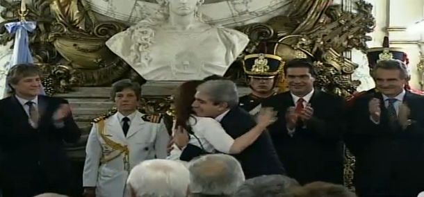 Cristina le tomó juramento a Anibal Fernández como secretario de Presidencia