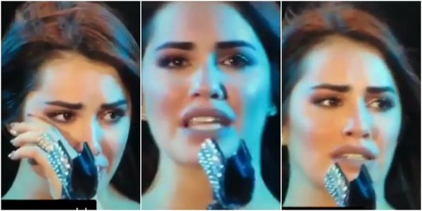 Lali Espósito quebró en llanto en pleno show.
