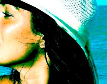 Silvina Escudero en sus vacaciones en Brasil