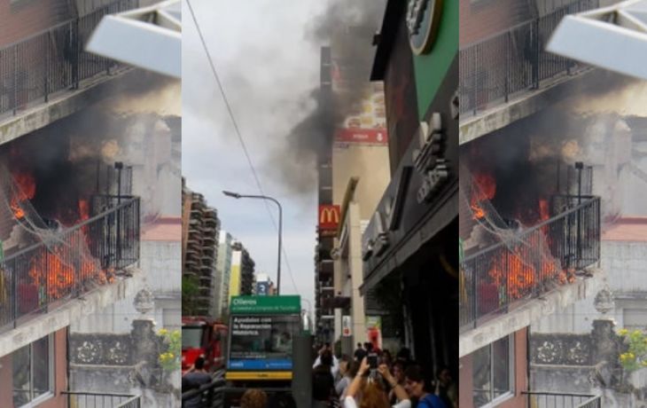 Susto en Belgrano: evacuaron un edificio por un incendio