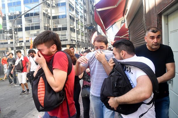 Los incidentes frente al Congreso