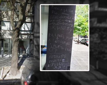 El insólito mensaje que le dejó un linyera a la encargada de un edificio: Me tiraste todo mi esfuerzo