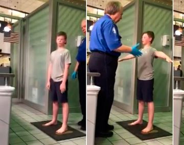 Así fue el cacheo a un niño en Estados Unidos