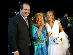 Elisa Carrió fue madrina de la boda de Lucila Lehmann y Luciano Bugallo Di Prinzio