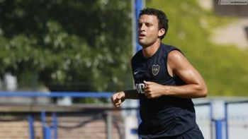 con barbijo, ledesma volvio a entrenarse en boca con barbijo, ledesma volvio a entrenarse en boca