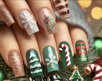 Colores de uñas para Navidad: las tendencias que brillan en las Fiestas