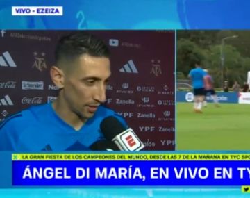 Di María en la previa del amistoso: Es algo único ver a la gente contenta