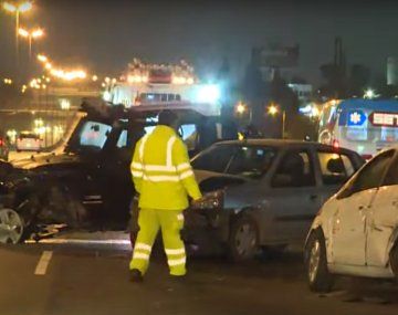 Tremendo choque múltiple en la Panamericana