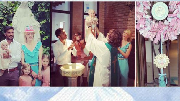 El emotivo bautismo de Sienna, la hija de Nicole Neumann y Poroto Cubero
