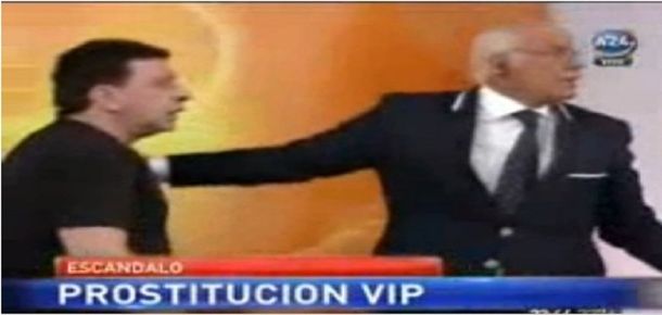 Jacobo Winograd reincide: a las piñas en televisión