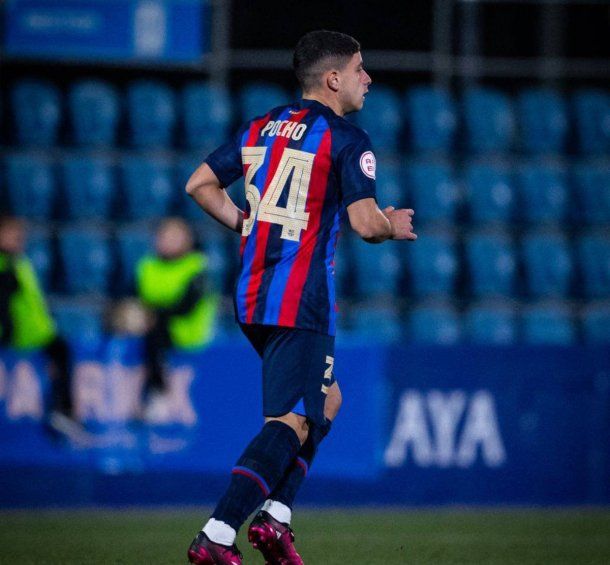 Promesa argentina: Pocho Román debutó en el Barcelona B