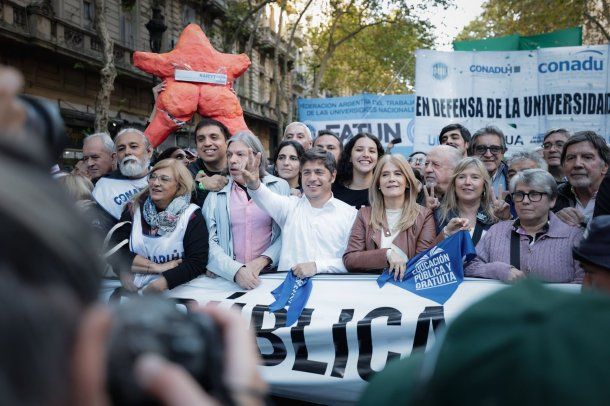 Axel Kicillof en la Marcha Federal Universitaria.&nbsp;
