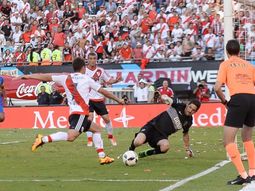 La chance más clara en el Superclásico del Monumental La chance más clara en el Superclásico del Monumental