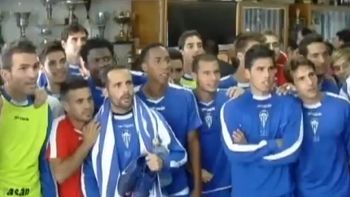 el festejo del equipo de tercera que jugara ante el real madrid el festejo del equipo de tercera que jugara ante el real madrid