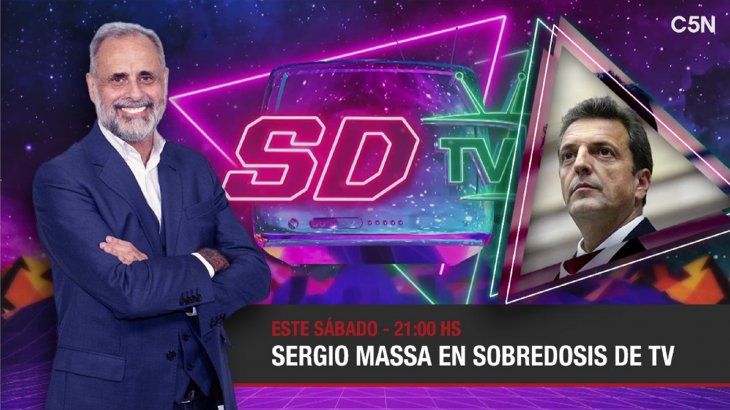 Ver en vivo Sobredosis de TV con Jorge Rial, y Sergio Massa como invitado