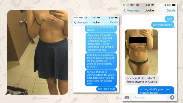 Una conversación hot entre  una pareja terminó de la peor forma.