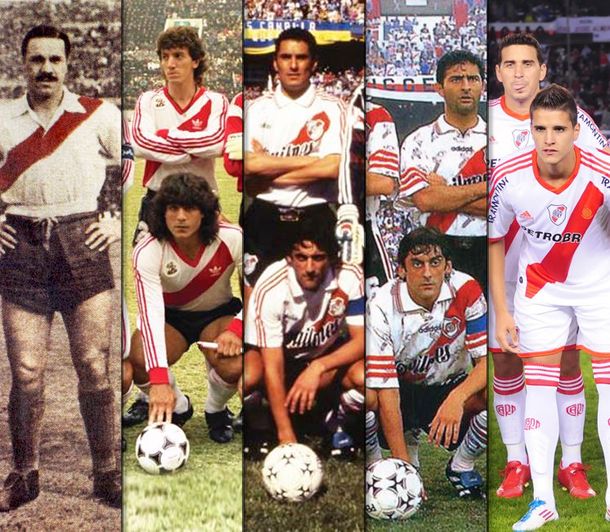 En el archivo: River y cinco de sus emblemáticas camisetas