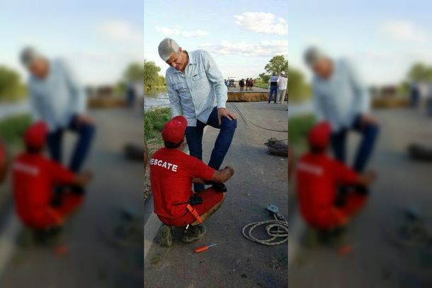 Salta: un diputado fue a ayudar a los evacuados y le terminaron lustrando los zapatos