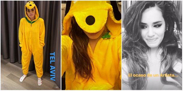 Lali Espósito divertida desde Israel