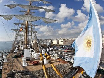 La Fragata Libertad está en el puerto a un año de haber vuelto a la Argentina