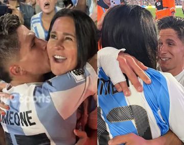 La reacción de Carolina Baldini tras el gol de Giuliano Simeone ante Brasil: No podía contener...