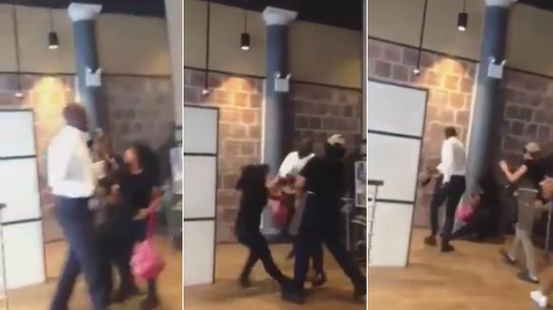 Renunció al trabajo y el Gerente la agarró a trompadas: mirá el video