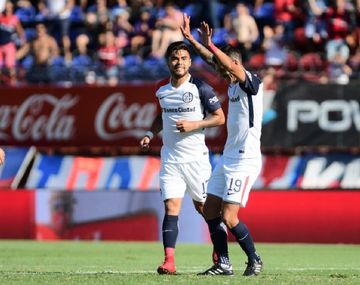 Gol de Rubén Botta para San Lorenzo - Crédito:&nbsp;@SanLorenzo