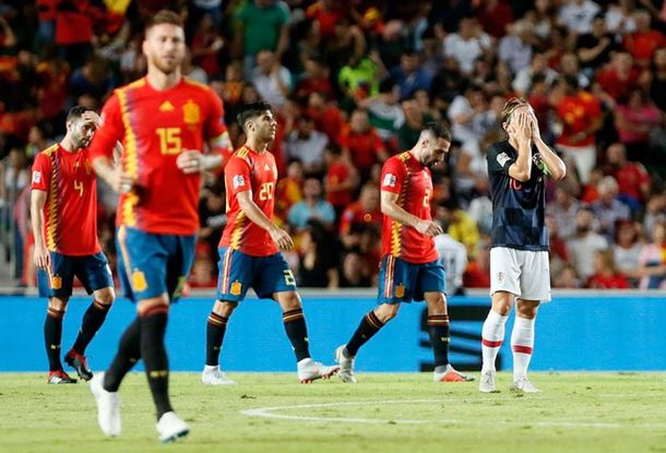 España le dio una lección de fútbol a Croacia