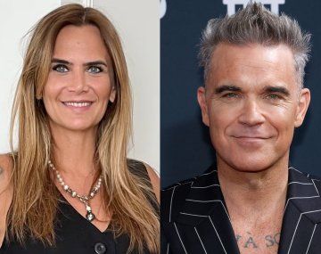 Amalia Granata y Robbie Williams