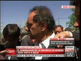 Scioli viajó a San Juan para visitar y apoyar a Gioja