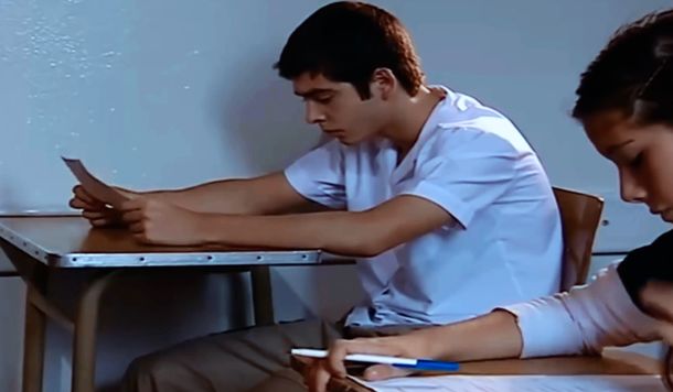 Nazareno Casero interpretó a un adolescente que se llevaba todas las materias