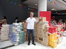 Colecta navideña 2023 en C5N: se recibió una gran cantidad de alimentos no perecederos para comedores