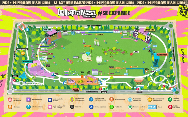 Lollapalooza 2026: guía de accesos