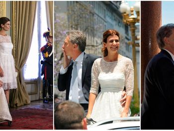 Los looks de Awada en la asunción de Mauricio Macri: simplicidad y elegancia