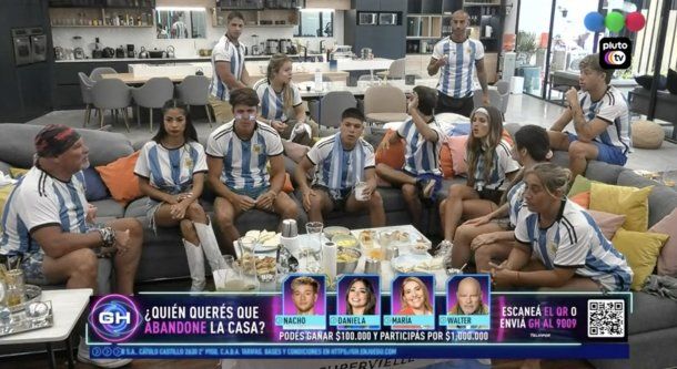 Así se prepararon en Gran Hermano para el partido de Argentina