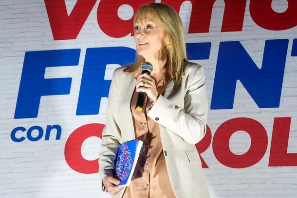 La precandidata por el Frente Amplio