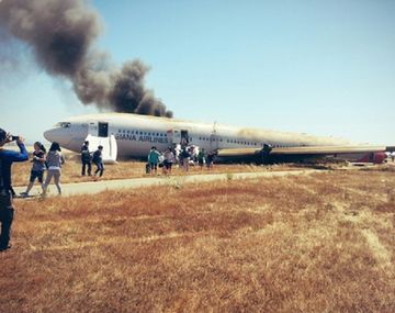 Un pasajero del avión estrellado tomó la foto