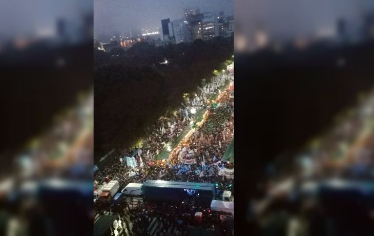 Masiva manifestación contra el uso de las Fuerzas Armadas en Seguridad Interior