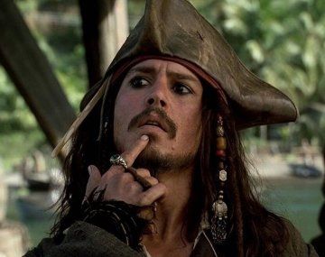 Johnny Depp volvió a ser Jack Sparrow.