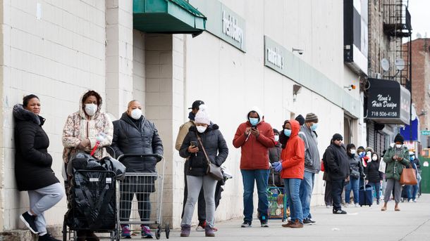 Distanciamiento social en Nueva York