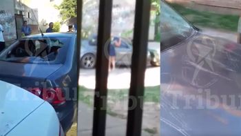 No le pasó la cuota alimentaria y le destruyó el auto con un martillo No le pasó la cuota alimentaria y le destruyó el auto con un martillo