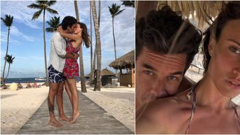 Mariano Martínez y Camila Cavallo, junto en el Caribe. Mariano Martínez y Camila Cavallo, junto en el Caribe.