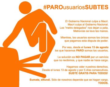 Los usuarios del subte siguen con la idea de no pagar boleto